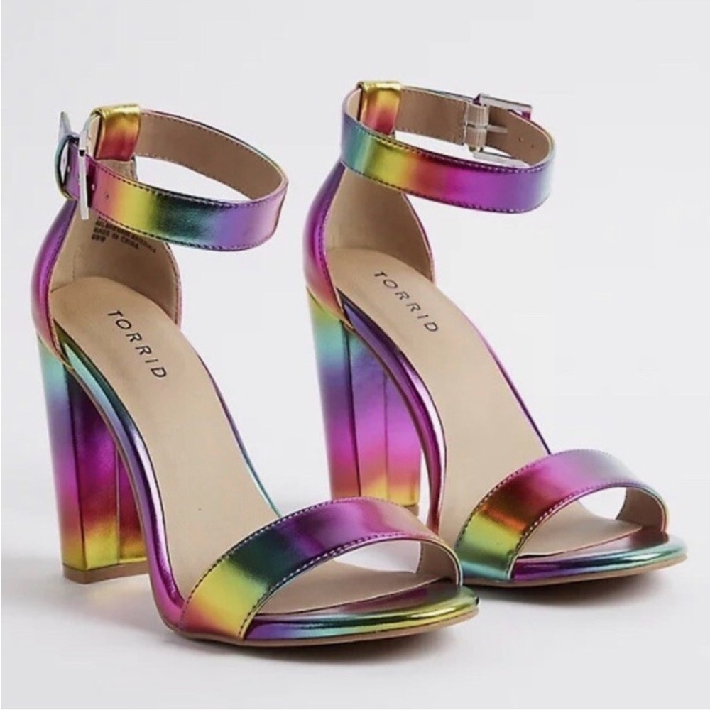 Torrid Multicolor Strappy Heels